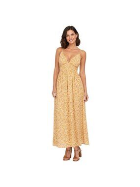 NWT Treasure & Bond XL Floral Tropics Sundress Backless Yellow/Orange Sundress